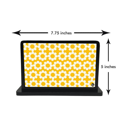 Tissue Holder Paper Napkin Stand - Yellow Flowers Nutcase