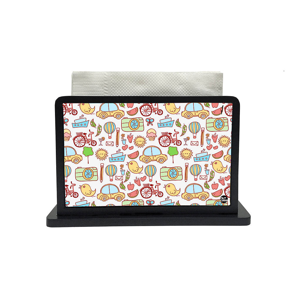 Tissue Holder Paper Napkin Stand - Cute Small Elements Nutcase