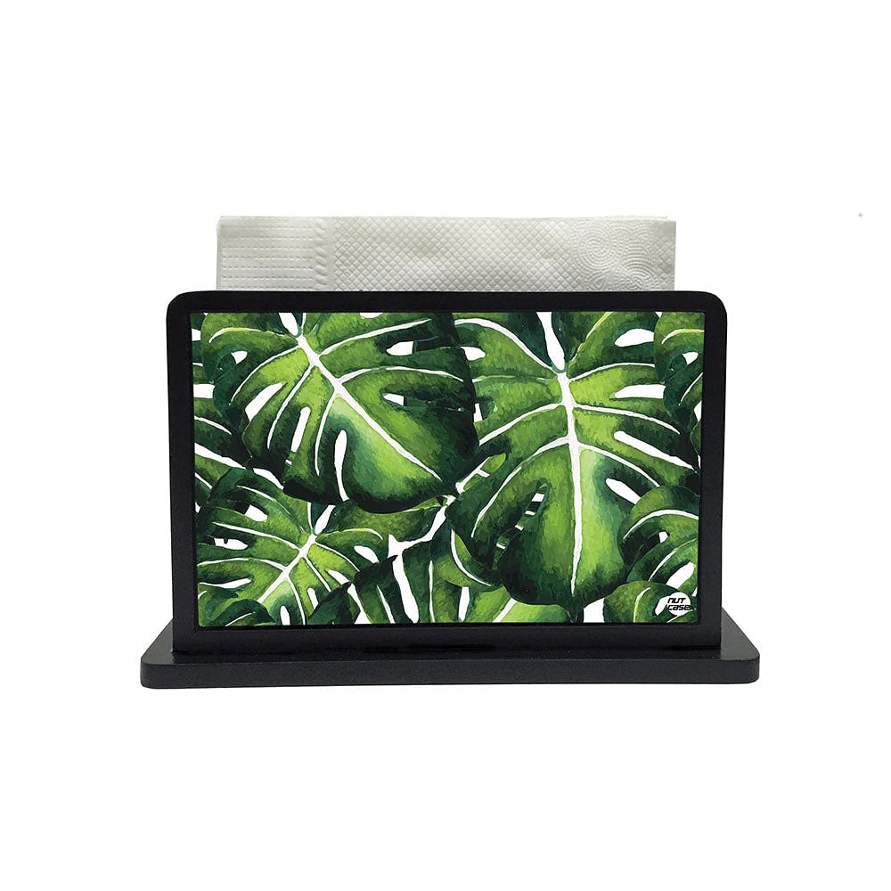 Tissue Holder Paper Napkin Stand - Monstera Plants Nutcase