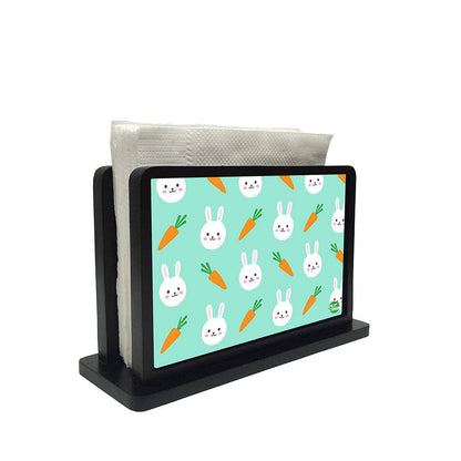 Tissue Holder Paper Napkin Stand - Rabit And Carrot Nutcase