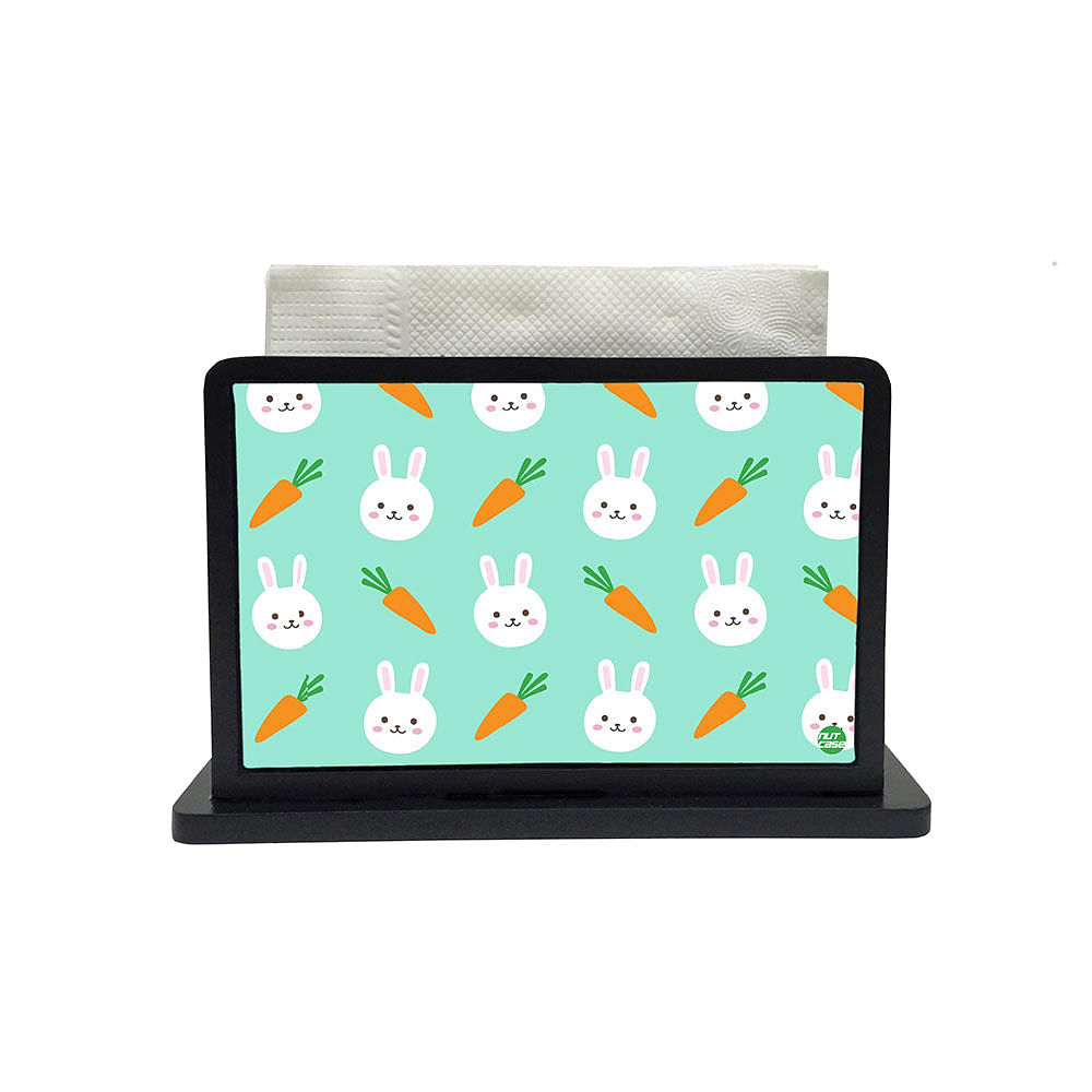 Tissue Holder Paper Napkin Stand - Rabit And Carrot Nutcase