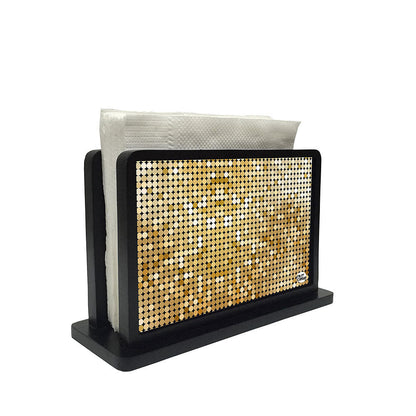 Tissue Holder Paper Napkin Stand - Mix Golden Dots Nutcase