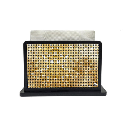 Tissue Holder Paper Napkin Stand - Mix Golden Dots Nutcase