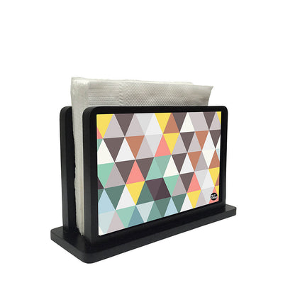 Tissue Holder Paper Napkin Stand - Trianguler Pattern Nutcase