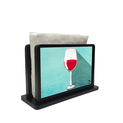 Tissue Holder Paper Napkin Stand - Wine Glass Nutcase