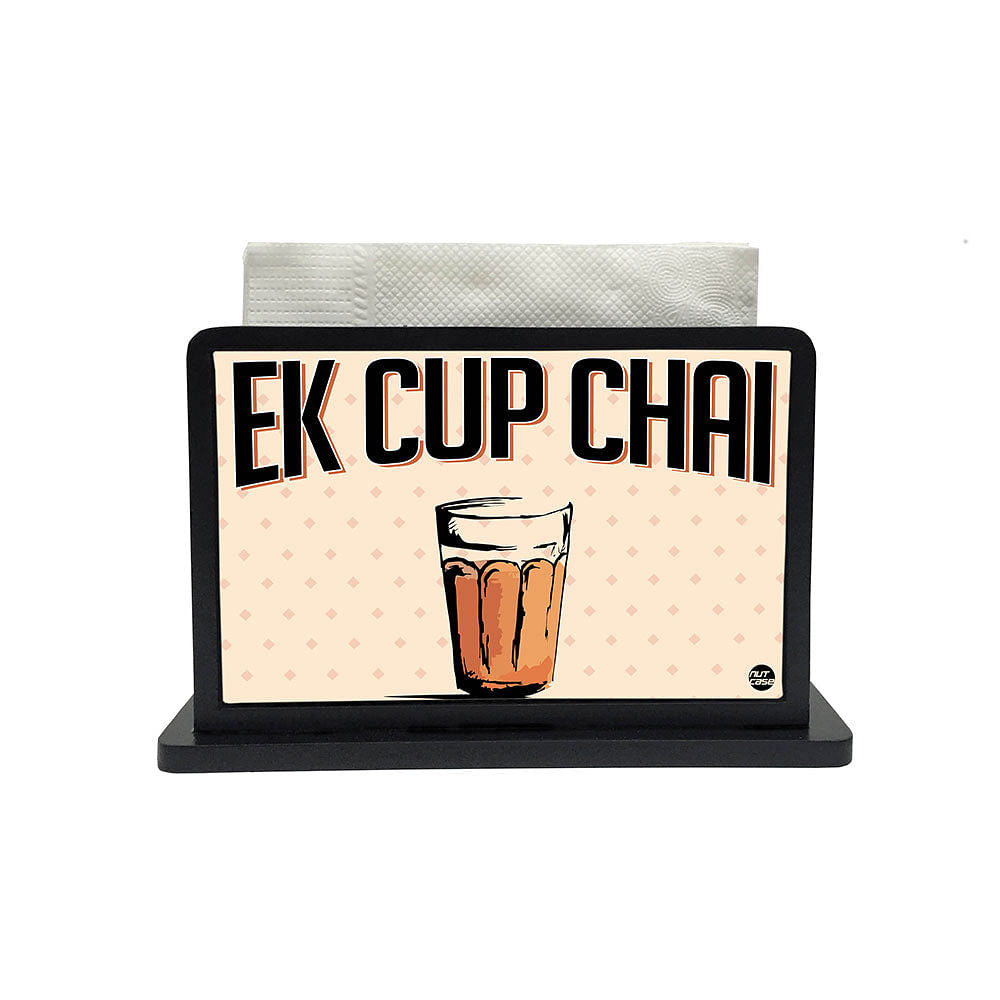 Tissue Holder Paper Napkin Stand - Ek Cup Chai Nutcase