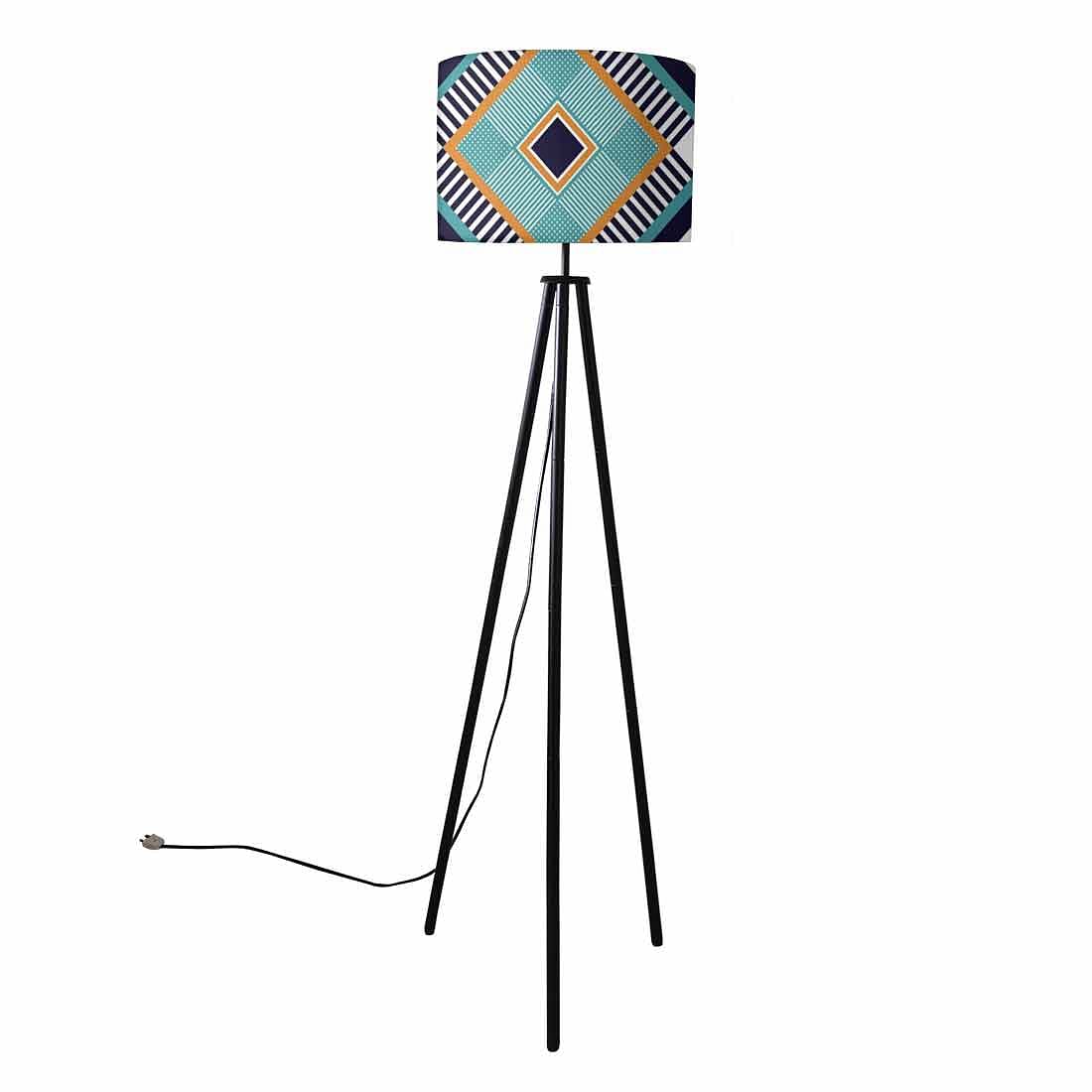 Metal Tripod Standing Floor Lamp for Bedside Light - Geometric Nutcase