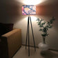 Tripod Standing Floor Lamp -Autumn Flowers Nutcase