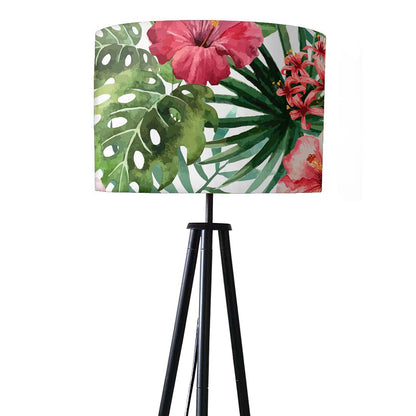 Tripod Standing Floor Lamp -Floral Island Nutcase