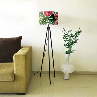 Tripod Standing Floor Lamp -Floral Island Nutcase