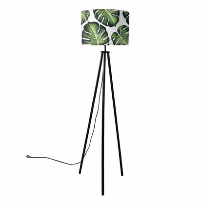 Tripod Standing Floor Lamp -Monestera Leaves Nutcase