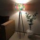 Tripod Standing Floor Lamp -Floral Watercolors Nutcase