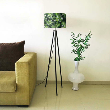 Tripod Standing Floor Lamp -Monestera Jungle Nutcase