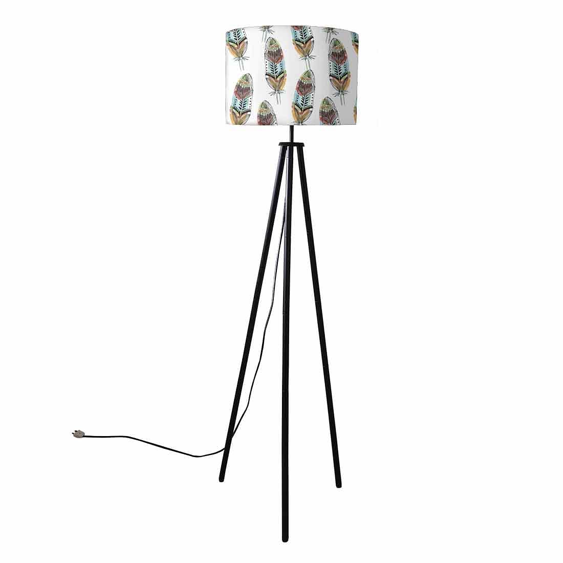 Tripod Standing Floor Lamp -Feathers Nutcase