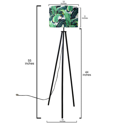 Tripod Floor Tropical Lamps Standing Light for Bedroom Nutcase