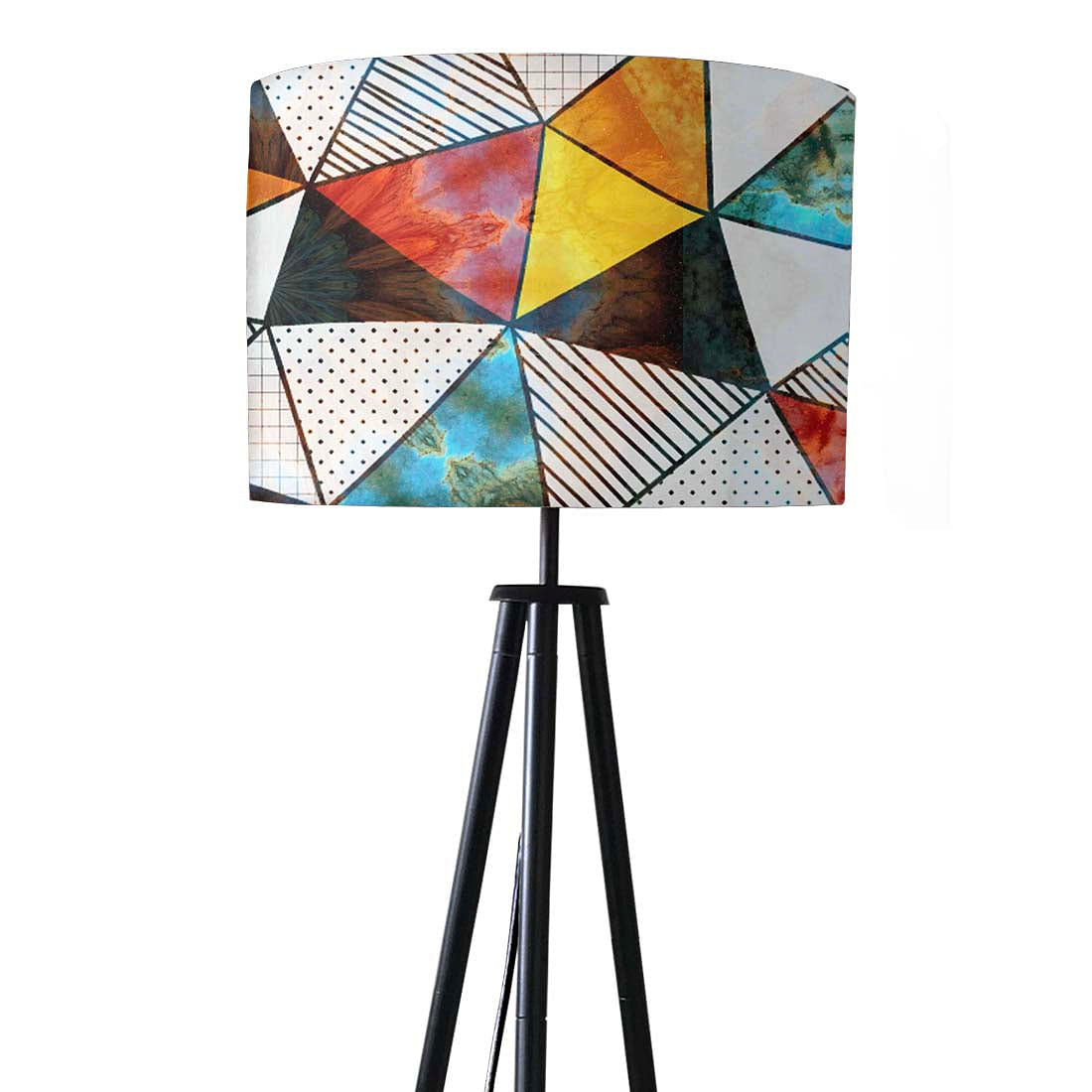 Tripod Lamp Standing Light for Living Room - Colorful Stone Nutcase