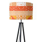 Tripod Floor Lamp Standing Light for Living Rooms -Orange Pattern Nutcase