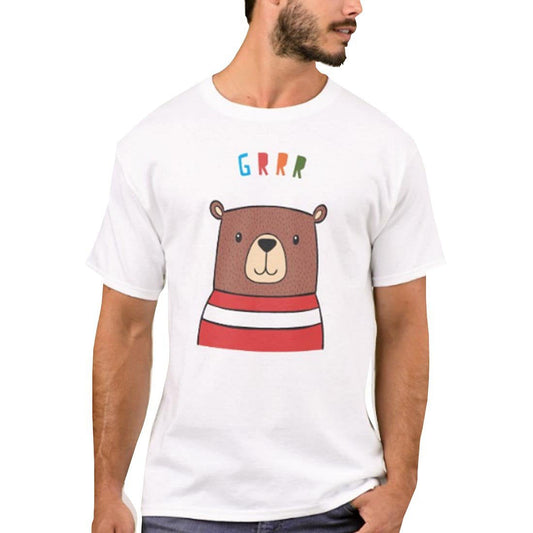 Nutcase Designer Round Neck Men's T-Shirt Wrinkle-Free Poly Cotton Tees - GRR Nutcase