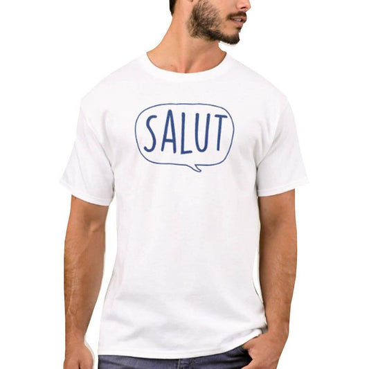 Nutcase Designer Round Neck Men's T-Shirt Wrinkle-Free Poly Cotton Tees - Salut Nutcase