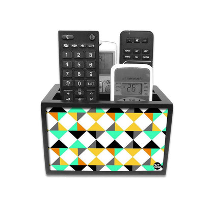 Designer Remote Control Holder Organizer For TV / AC Remotes -  Colorful Diamonds Nutcase