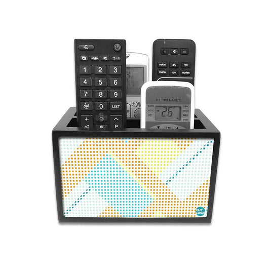 Designer Small Remote Holder For TV / AC Remotes -  Pattern In Light Colour Nutcase