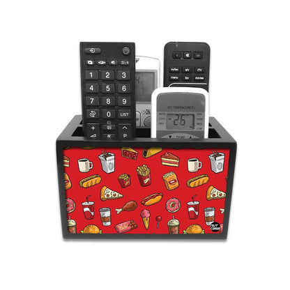 Tv Remote Control Stand For TV / AC Remotes -  Ice Cream And Cake Red Nutcase