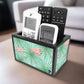 Small TV Remote Holder For TV / AC Remotes -   Flamingo With Green Nutcase