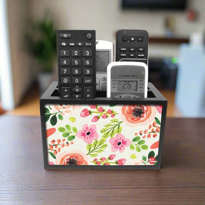 Designer Floral Remote Control Stand For TV / AC Remotes -  Baby Flowers Nutcase