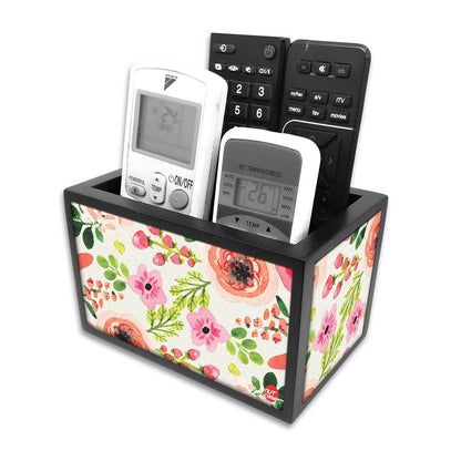 Designer Floral Remote Control Stand For TV / AC Remotes -  Baby Flowers Nutcase