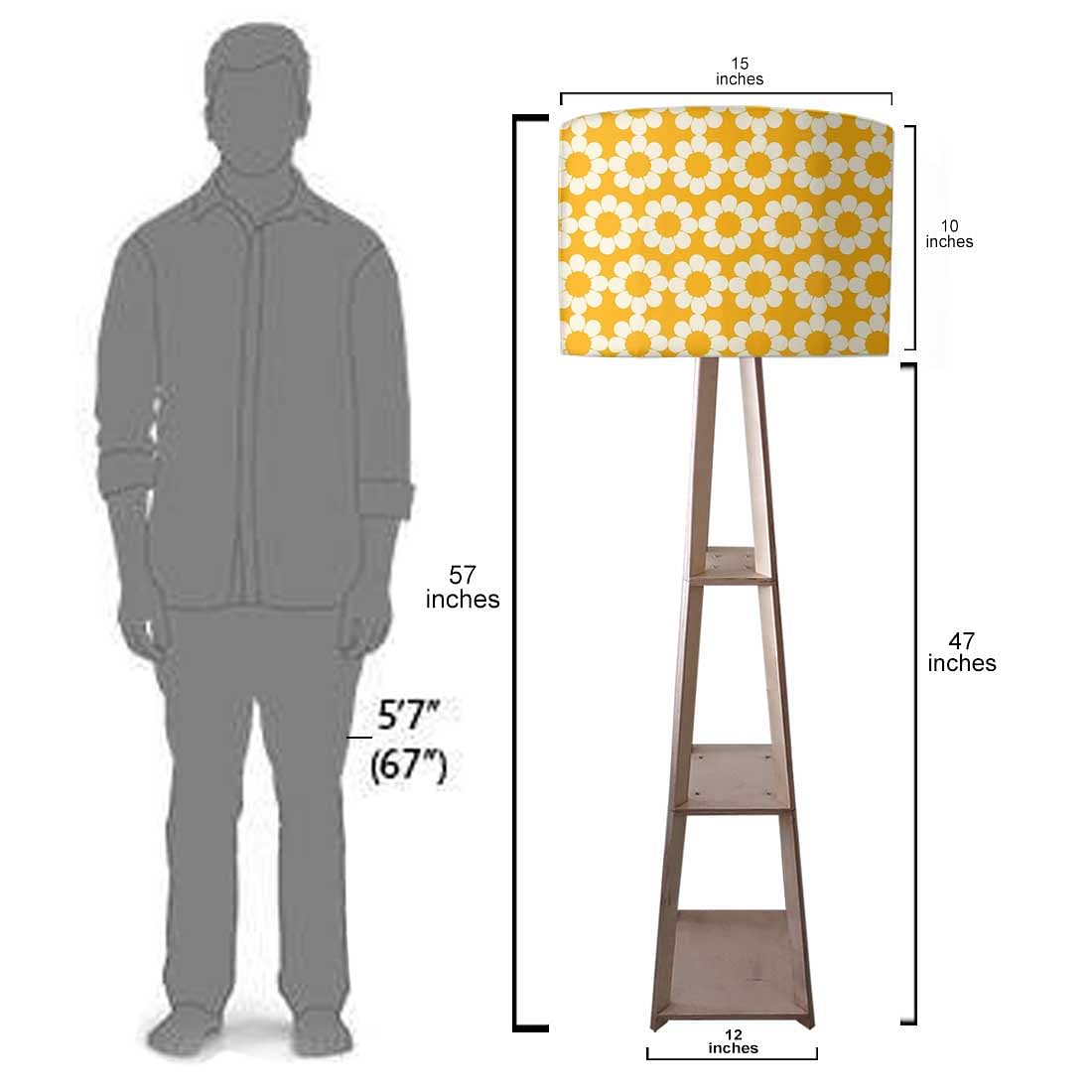 Standing Wooden Tripod Light  -   Bear and Flower Nutcase