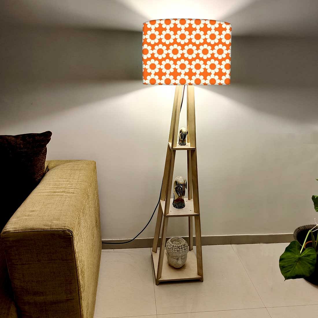Standing Lamps For Living Room - Orange Patterns Nutcase