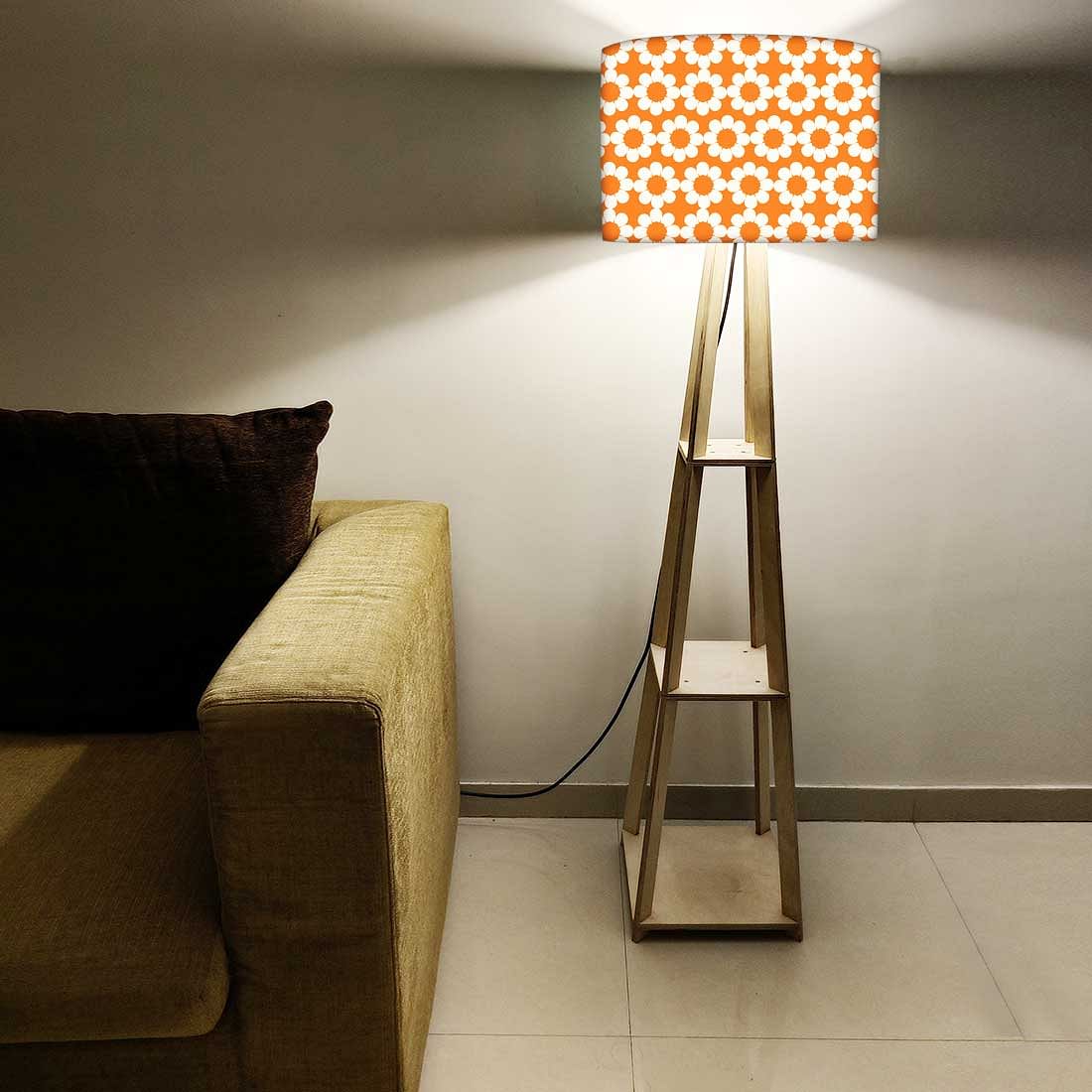 Standing Lamps For Living Room - Orange Patterns Nutcase