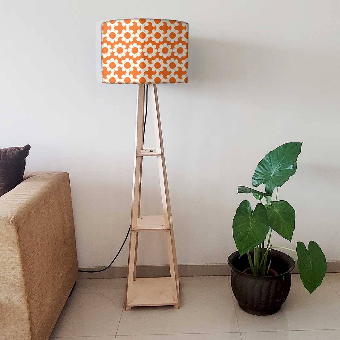 Standing Lamps For Living Room - Orange Patterns Nutcase