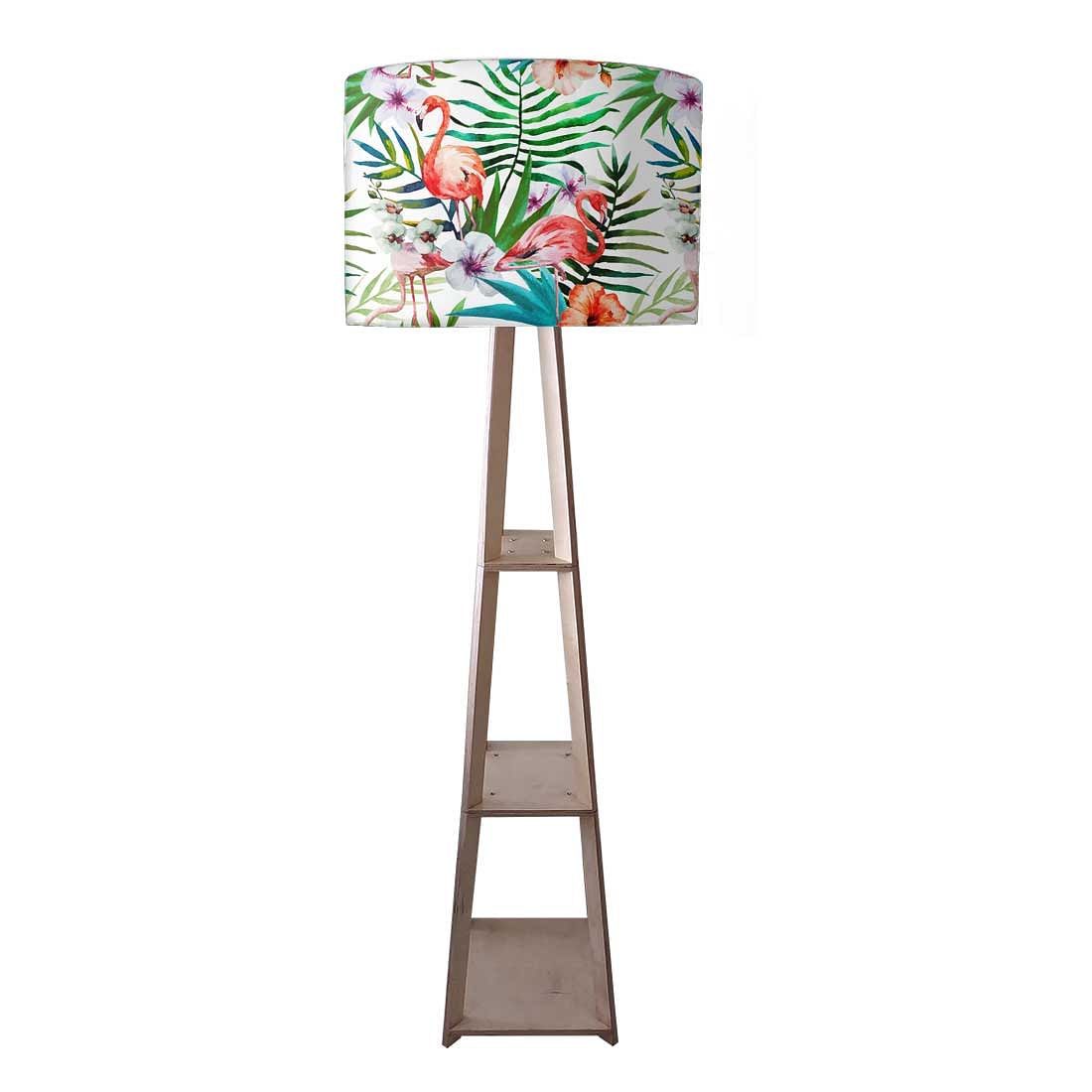 Wooden Tripod Floor Lamps for Living Room - Flamingoes Nutcase