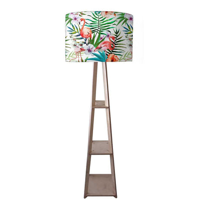 Wooden Tripod Floor Lamps for Living Room - Flamingoes Nutcase