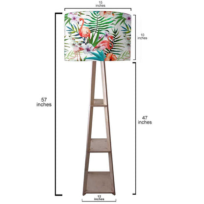 Wooden Tripod Floor Lamps for Living Room - Flamingoes Nutcase