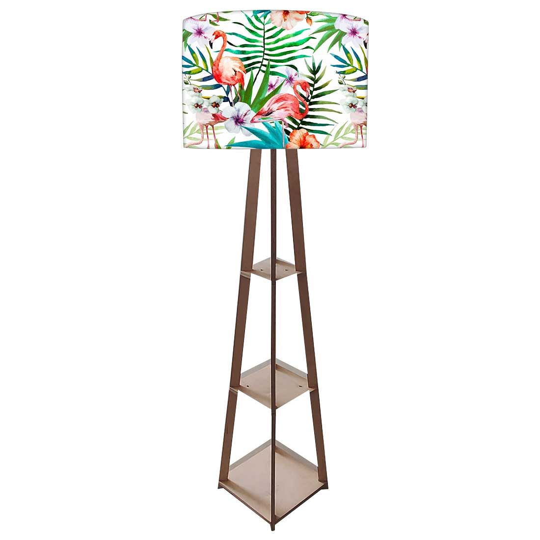 Wooden Tripod Floor Lamps for Living Room - Flamingoes Nutcase