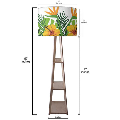 Standing Tripod Lamp for Living Room - Floral Love Nutcase