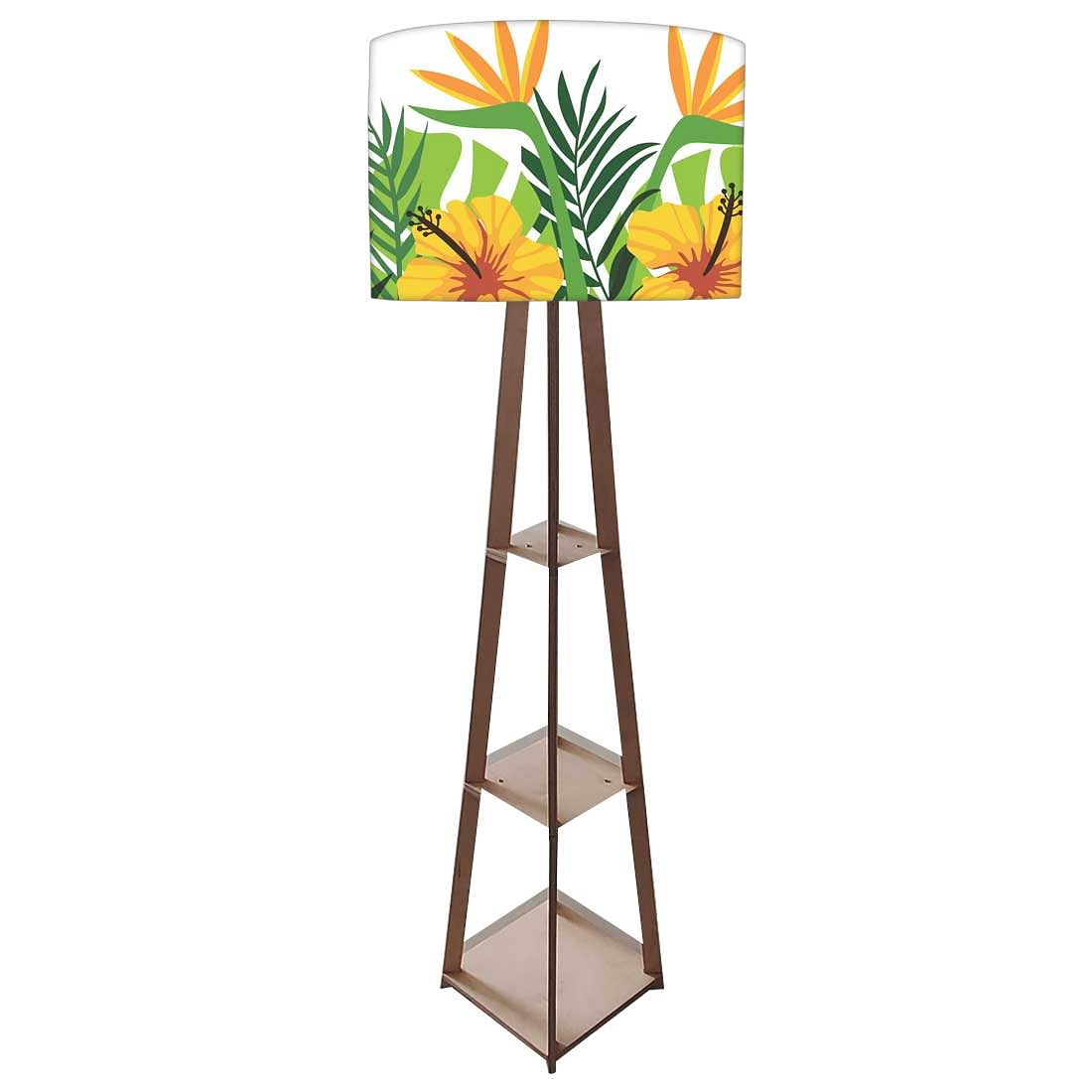 Standing Tripod Lamp for Living Room - Floral Love Nutcase