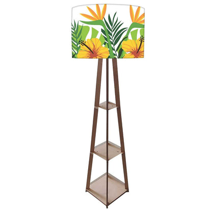 Standing Tripod Lamp for Living Room - Floral Love Nutcase