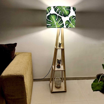 Reading Lamp Floor for Kids Room - Monestera Leaves Nutcase