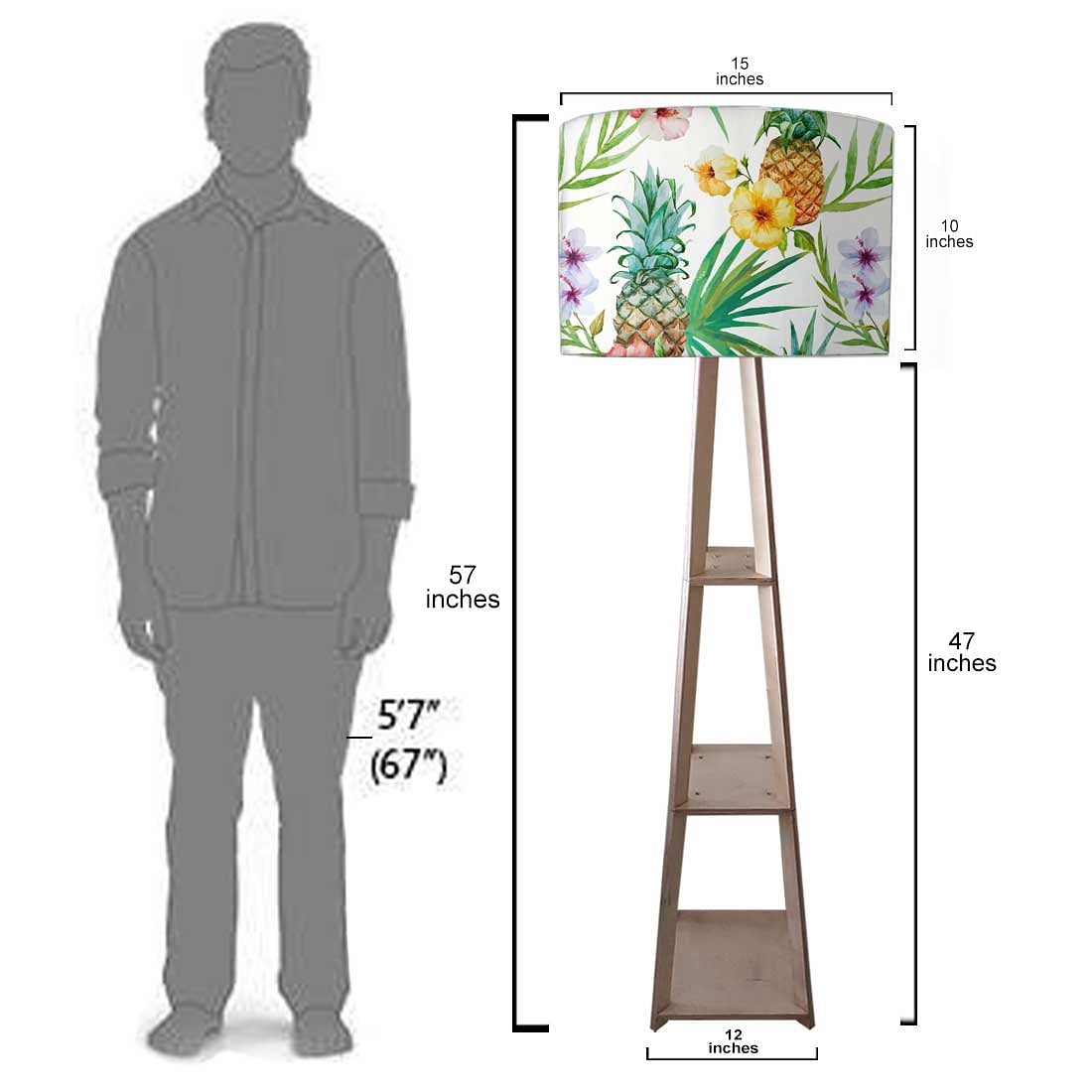 Large Wooden Floor Lamp  -   Retro Art Nutcase