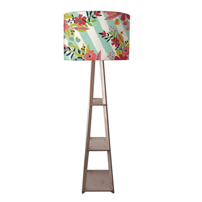 Modern Floor Lamps For Living Room - Stripes Floral Nutcase