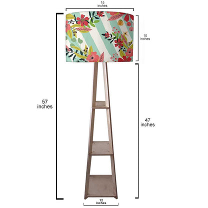 Modern Floor Lamps For Living Room - Stripes Floral Nutcase