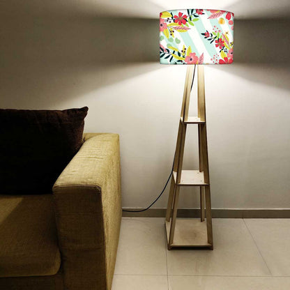 Modern Floor Lamps For Living Room - Stripes Floral Nutcase