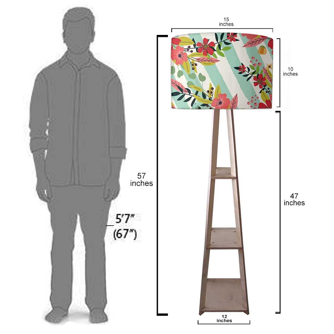 Modern Floor Lamps For Living Room  -   Retro Grey Pattern Nutcase