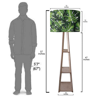 Tall Wooden Standing Lamps  -   Grey Retro Art Nutcase