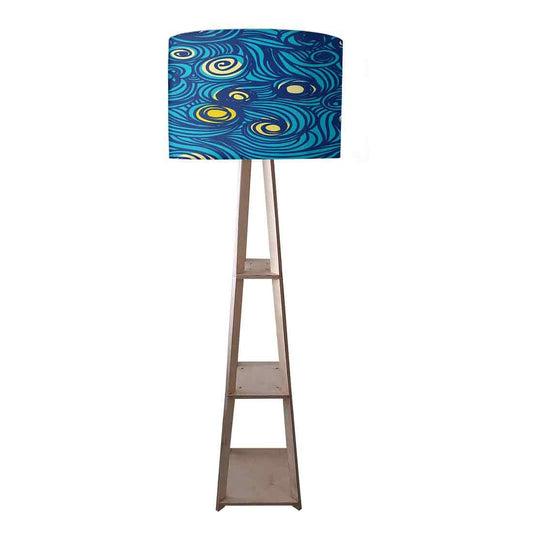 Wooden Corner Lamp Floor Light for Bedroom - Starry Night Nutcase