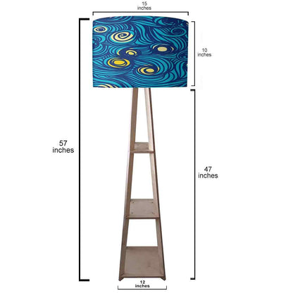 Wooden Corner Lamp Floor Light for Bedroom - Starry Night Nutcase