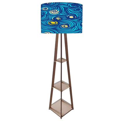 Wooden Corner Lamp Floor Light for Bedroom - Starry Night Nutcase